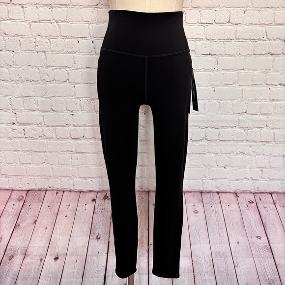 SKECHERS GO WALK Black High Waisted Full Length Leggings--M - Picture 11 of 16